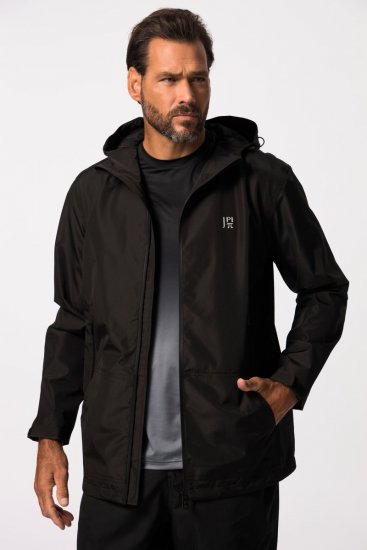 Jay-Pi 825611 Striukė nuo lietaus su klijuotomis siūlėmis Juoda - Didelės vyriškos striukės - Didelės vyriškos striukės