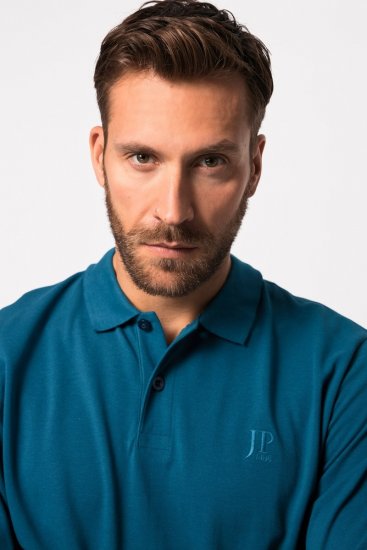 JP1880 Polo Shirt Long Sleeve Blue - Polo marškinėliai - Polo marškinėliai - 2XL-8XL