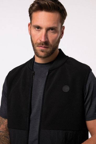 JP1880 Level 2 Double-Layer Fleece Vest Black - Sportiniai drabuziai & outdoor - Dideliu dydziu sportiniai drabuziai vyrams