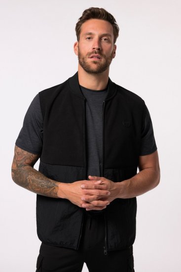 JP1880 Level 2 Double-Layer Fleece Vest Black - Sportiniai drabuziai & outdoor - Dideliu dydziu sportiniai drabuziai vyrams