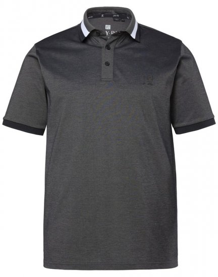 JAY-PI Quickdry Two-Tone Golf Poloshirt Black - Polo marškinėliai - Polo marškinėliai - 2XL-8XL