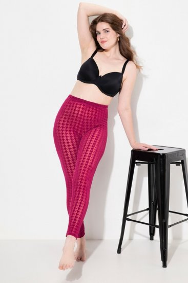Ulla Popken 828982 Languotos pėdkelnių tamprės Uogų raudona - Pėdkelnės & kojinės - 