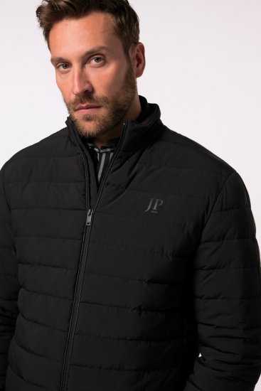 JP1880 Jacket Quilted Stand-up Collar Black - Didelės vyriškos striukės - Didelės vyriškos striukės