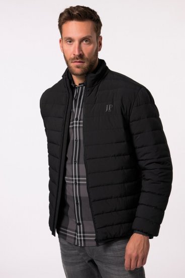 JP1880 Jacket Quilted Stand-up Collar Black - Didelės vyriškos striukės - Didelės vyriškos striukės