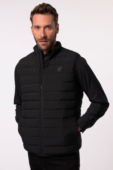 JP1880 Quilted Gilet Stand-Up Collar Black - Didelės vyriškos striukės - Didelės vyriškos striukės