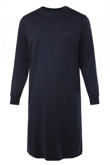 JP1880 Henley Long Sleeved Night Dress Navy - Apatinis trikotažas ir plaukimo apranga - Apatinis trikotažas - 2XL-8XL