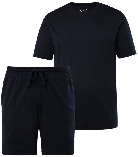 JP1880 829513 Pižama trumpas modelis bellyfit Tamsiai mėlyna - Apatinis trikotažas ir plaukimo apranga - Apatinis trikotažas - 2XL-8XL