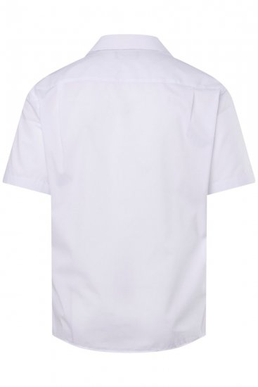 Men+ 758 Dalykiniai marškiniai trumpomis rankovėmis su atvira apykakle Balta - Marškiniai - Marškiniai - 2XL-8XL