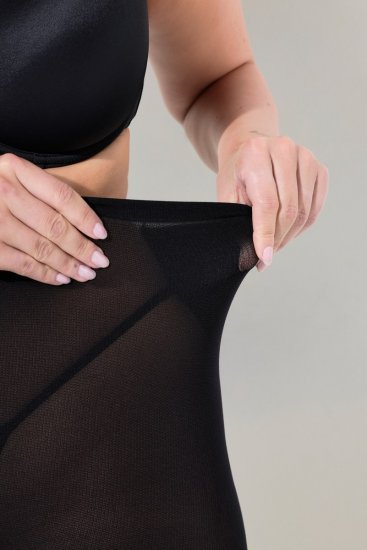 Ulla Popken 831196 Kojinės virš kelių 80 den Juoda - Pėdkelnės & kojinės - 