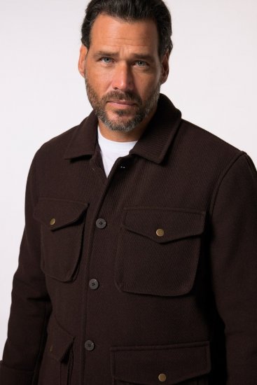 JP1880 Field Jacket Dark Brown - Didelės vyriškos striukės - Didelės vyriškos striukės