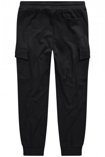 Men+ 113 Sportinės kelnės su cargo kišenėmis Juoda - Laisvalaikio kelnės ir šortai - Laisvalaikio Kelnės ir Šortai - 2XL-12XL