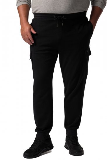 Men+ 113 Sportinės kelnės su cargo kišenėmis Juoda - Laisvalaikio kelnės ir šortai - Laisvalaikio Kelnės ir Šortai - 2XL-12XL