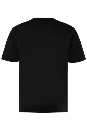 Men+ 148 Marškinėliai bellyfit Kalėdų Senelis ant motociklo Juoda - Marškinėliai - Marškinėliai - 2XL-14XL