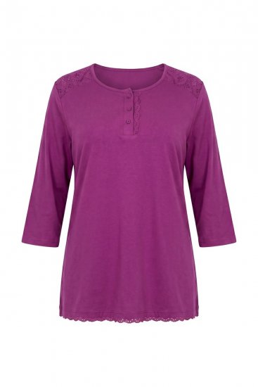 Ulla Popken 833660 Pižama Violetinė - Pižama/Loungewear - 