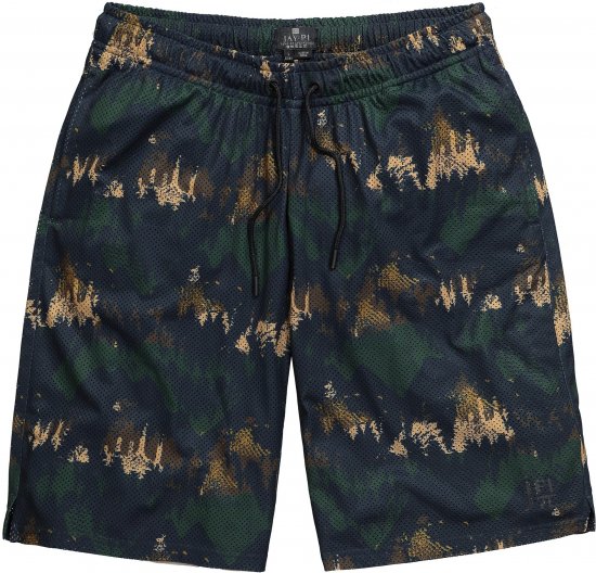 JP1880 Jay-Pi Bermuda QuickDry Mesh Fitness Shorts Khaki - Sportiniai drabuziai & outdoor - Dideliu dydziu sportiniai drabuziai vyrams