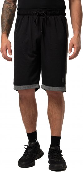 JP1880 Jay-Pi Bermuda QuickDry Mesh Fitness Shorts Black - Sportiniai drabuziai & Outdoor - Dideliu dydziu sportiniai drabuziai vyrams