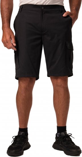 JP1880 Jay-Pi Bermuda QuickDry Cargo Shorts Black - Sportiniai drabuziai & outdoor - Dideliu dydziu sportiniai drabuziai vyrams