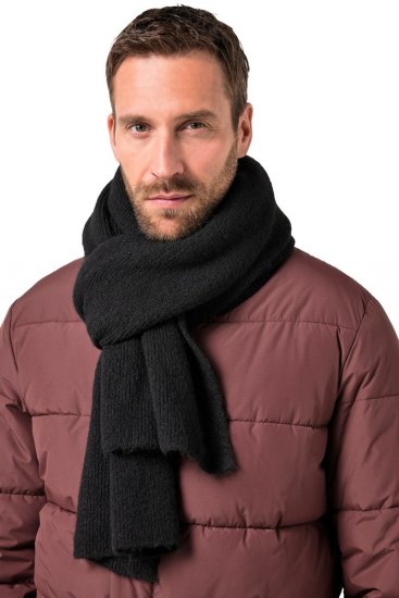 JP1880 834031 Megztas šalikas Juoda - Šalikai - 