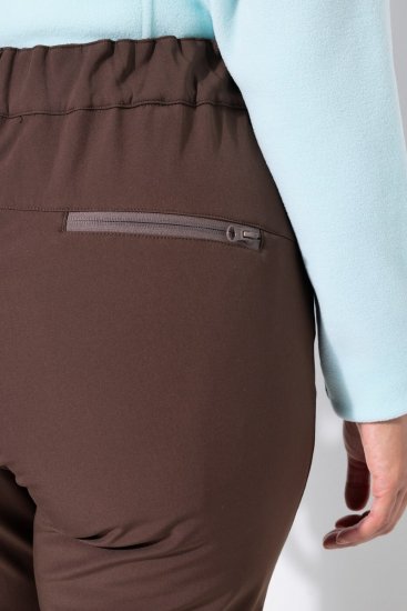 Ulla Popken 834662 Softshell kelnės su flisiniu pamušalu Taupe - Outdoor - 