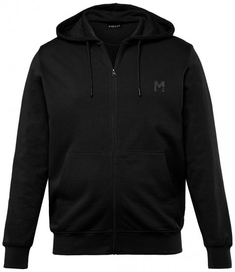 Men+ 851 Džemperis su gobtuvu Juoda - Megztiniai ir džemperiai - Megztiniai ir Džemperiai - 2XL-14XL