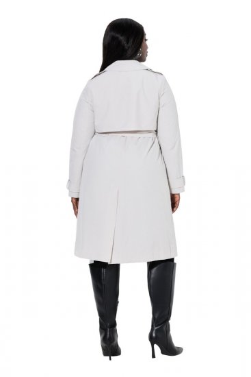 Ulla Popken 834990 Lietpaltis Taupe - Paltai - Didelių dydžių paltai moterims