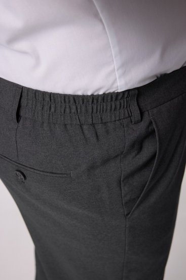 Men+ 066 Porto Kostiumo kelnės bellyfit Pilka - Kostiumai ir švarkai - Didelio dydžio kostiumai ir švarkai