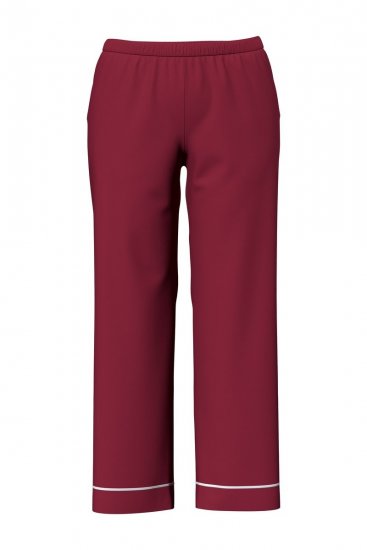 Ulla Popken 835397 Pižama trumpomis rankovėmis su marškinių apykakle Alyvinė - Pižama/Loungewear - 