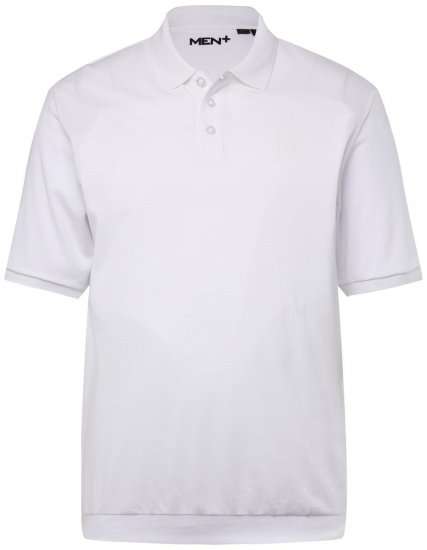 Men+ 264 Polo marškinėliai bellyfit Balta - Polo marškinėliai - Polo marškinėliai - 2XL-8XL