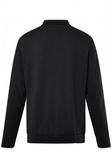 Men+ 274 Polo marškinėliai ilgomis rankovėmis bellyfit Juoda - Polo marškinėliai - Polo marškinėliai - 2XL-8XL