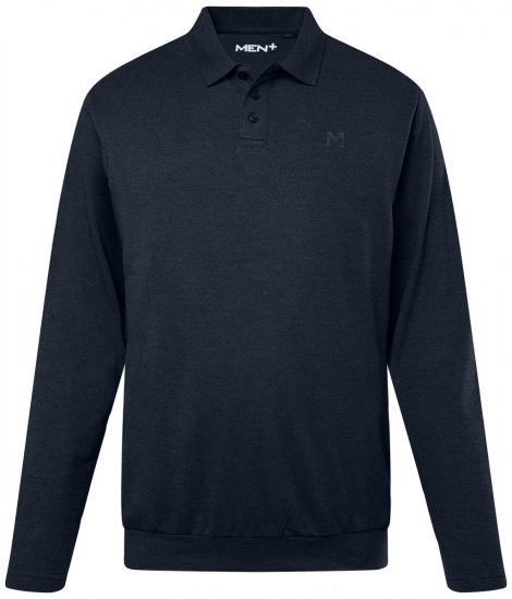 Men+ 274 Polo marškinėliai ilgomis rankovėmis bellyfit Tamsiai mėlyna - Polo marškinėliai - Polo marškinėliai - 2XL-8XL