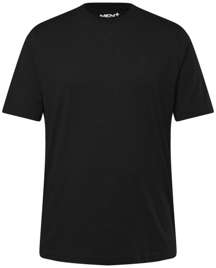 Men+ 276 Marškinėliai apvalia iškirpte Juoda - Marškinėliai - Marškinėliai - 2XL-14XL