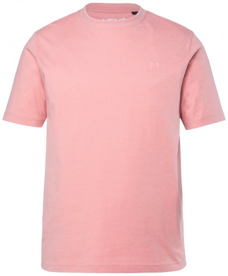 Men+ 276 Marškinėliai apvalia iškirpte Rožinė - Marškinėliai - Marškinėliai - 2XL-14XL