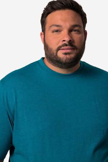 Men+ 276 Marškinėliai apvalia iškirpte Pilkšvai mėlyna - Marškinėliai - Marškinėliai - 2XL-14XL