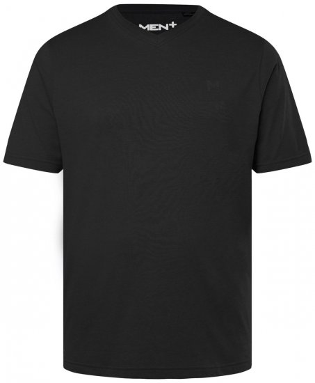 Men+ 279 Marškinėliai V formos iškirpte Juoda - Marškinėliai - Marškinėliai - 2XL-14XL