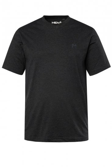 Men+ 299 Marškinėliai V formos iškirpte Juoda 2 vnt. pakuotė - Marškinėliai - Marškinėliai - 2XL-14XL