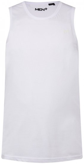 Men+ 303 Marškinėliai be rankovių Balta - Marškinėliai - Marškinėliai - 2XL-14XL