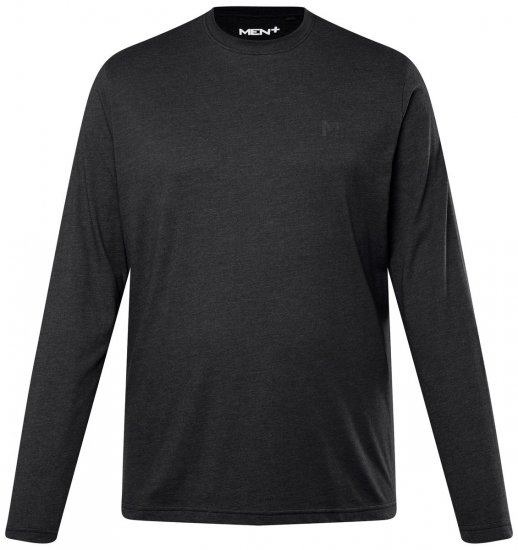 Men+ 307 Marškinėliai ilgomis rankovėmis Juoda - Marškinėliai - Marškinėliai - 2XL-14XL