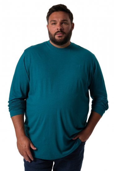 Men+ 307 Marškinėliai ilgomis rankovėmis Pilkšvai mėlyna - Marškinėliai - Marškinėliai - 2XL-14XL