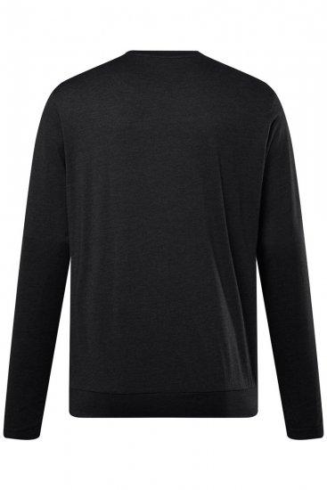 Men+ 313 Marškinėliai ilgomis rankovėmis bellyfit Juoda - Marškinėliai - Marškinėliai - 2XL-14XL