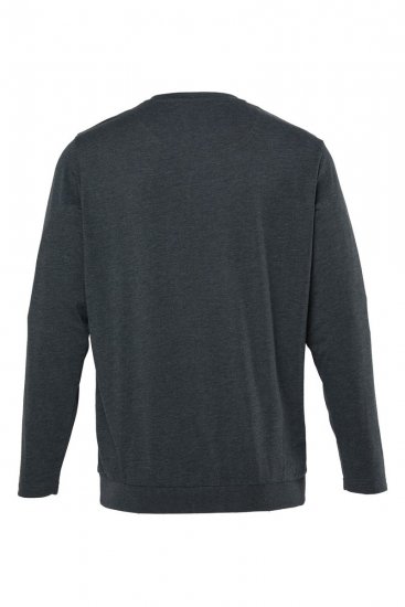 Men+ 313 Marškinėliai ilgomis rankovėmis bellyfit Tamsiai pilka melanžinė - Marškinėliai - Marškinėliai - 2XL-14XL