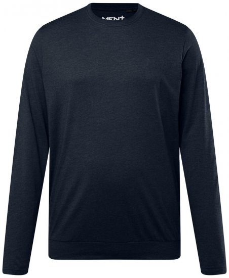 Men+ 313 Marškinėliai ilgomis rankovėmis bellyfit Tamsiai mėlyna - Marškinėliai - Marškinėliai - 2XL-14XL