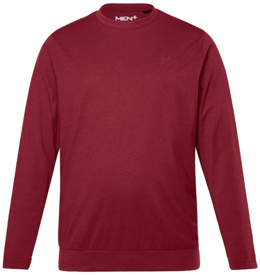 Men+ 313 Marškinėliai ilgomis rankovėmis bellyfit Varinė ruda - Marškinėliai - Marškinėliai - 2XL-14XL