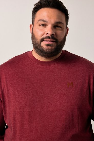 Men+ 313 Marškinėliai ilgomis rankovėmis bellyfit Varinė ruda - Marškinėliai - Marškinėliai - 2XL-14XL