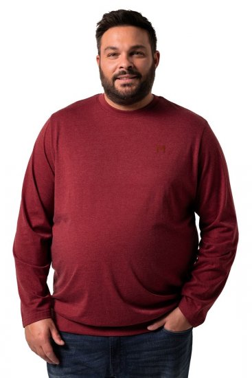 Men+ 313 Marškinėliai ilgomis rankovėmis bellyfit Varinė ruda - Marškinėliai - Marškinėliai - 2XL-14XL