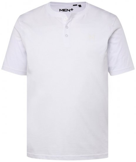 Men+ 365 Henley marškinėliai Balta - Marškinėliai - Marškinėliai - 2XL-14XL