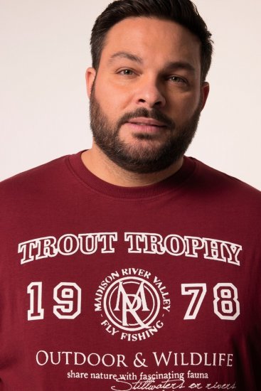 Men+ 424 Marškinėliai Trout Trophy Varinė ruda - Marškinėliai - Marškinėliai - 2XL-14XL