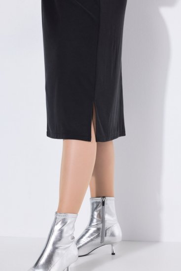 Ulla Popken 836514 Midi suknelė su 3/4 rankovėmis Juoda - Midi suknelės - Moteriškos midi suknelės didesniais dydžiais