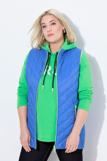 Ulla Popken 837409 Dygsniuota HYPRAR liemenė Mėlyna - Liemenės - 