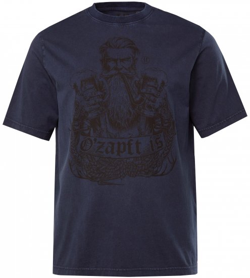 JP1880 O’zapft is! Design Vintage Look T-Shirt Navy Blue - Marškinėliai - Marškinėliai - 2XL-14XL