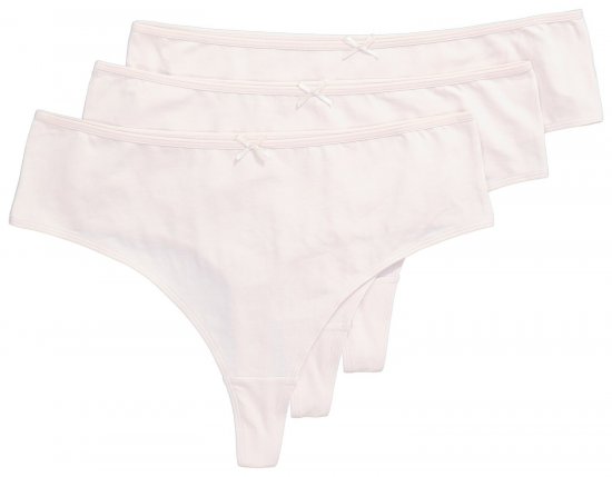 Ulla Popken 838637 Stringai 3 vnt. Smėlio - Kelnaitės - 